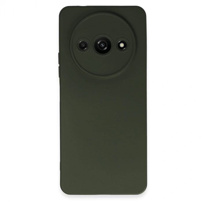 Xiaomi Redmi A3 4g Kılıf Nano İçi Kadife Silikon - Koyu Yeşil