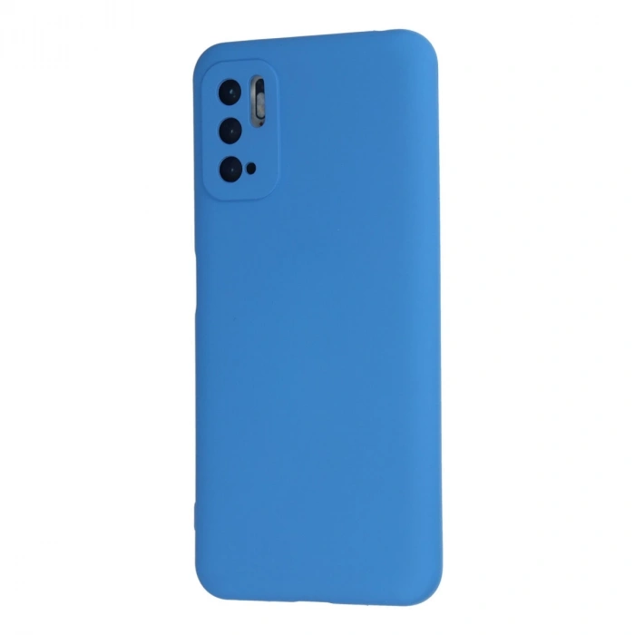 Xiaomi Redmi Note 10 5g Kılıf Nano İçi Kadife Silikon - Mavi