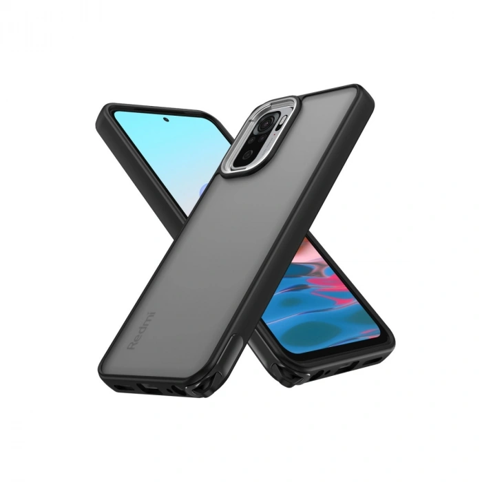 Xiaomi Redmi Note 10 Pro Kılıf Elegant Kapak - Siyah