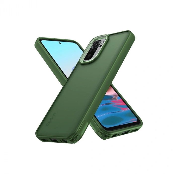 Xiaomi Redmi Note 10 Pro Kılıf Elegant Kapak - Yeşil