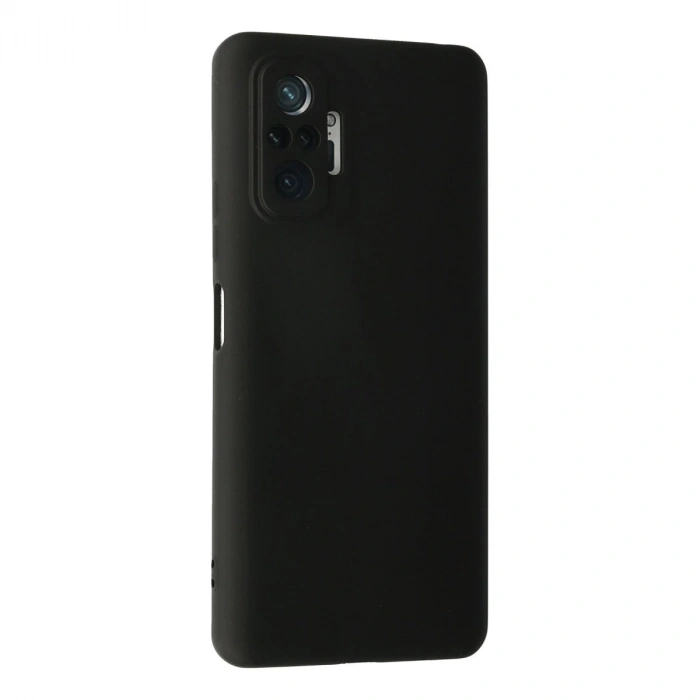 Xiaomi Redmi Note 10 Pro Kılıf Nano İçi Kadife Silikon - Siyah