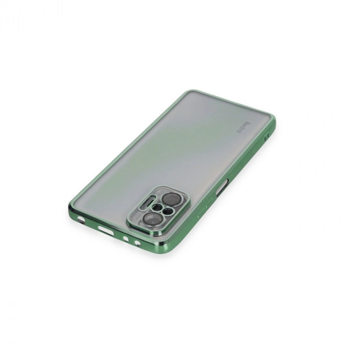Xiaomi Redmi Note 10 Pro Kılıf Razer Lensli Silikon - Yeşil