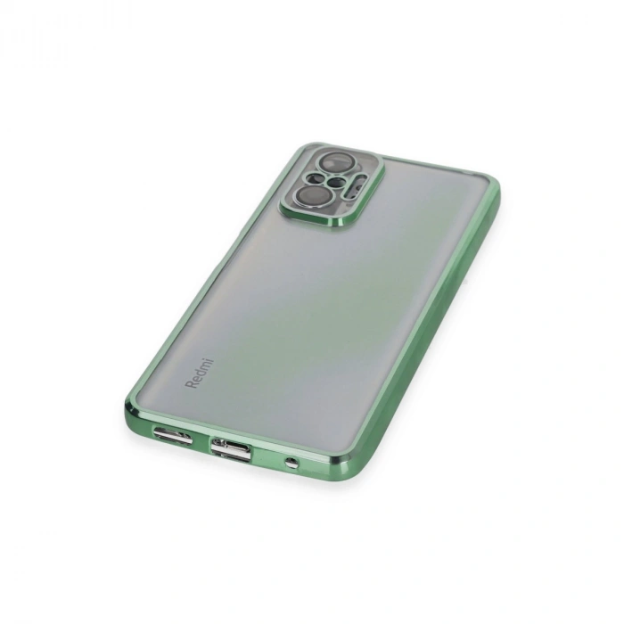 Xiaomi Redmi Note 10 Pro Kılıf Razer Lensli Silikon - Yeşil