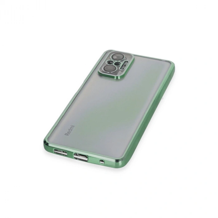 Xiaomi Redmi Note 10 Pro Kılıf Razer Lensli Silikon - Yeşil