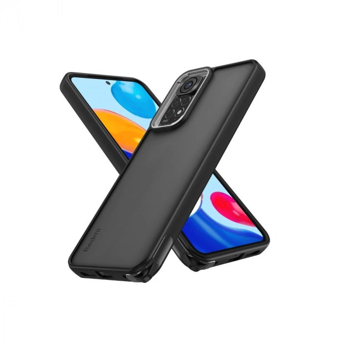 Xiaomi Redmi Note 11 Kılıf Elegant Kapak - Siyah