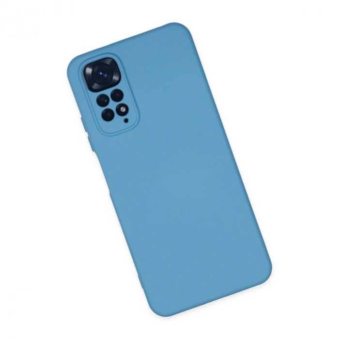 Xiaomi Redmi Note 11 Kılıf Nano İçi Kadife Silikon - Mavi