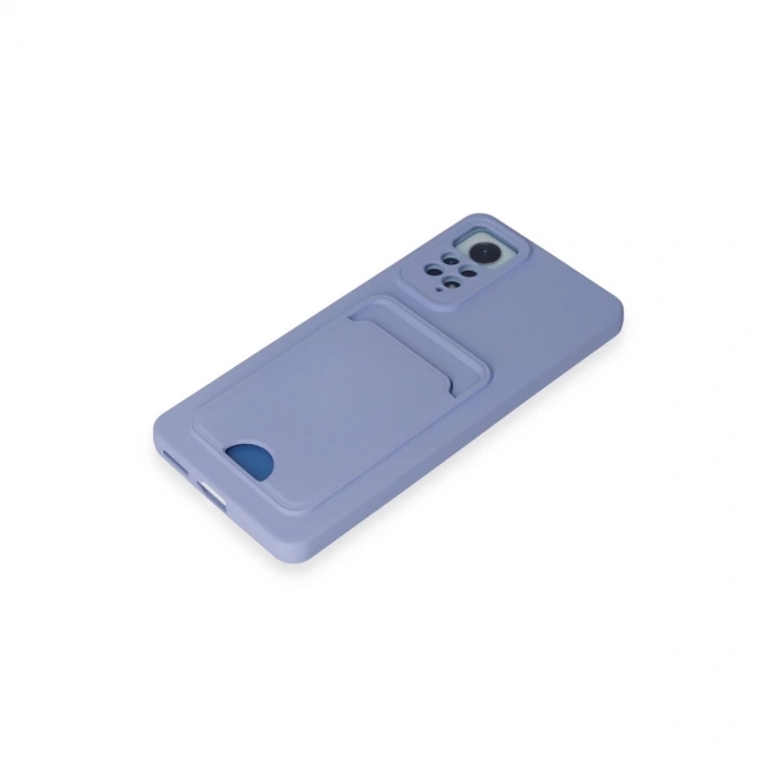 Xiaomi Redmi Note 11 Pro Kılıf Kelvin Kartvizitli Silikon - Lila