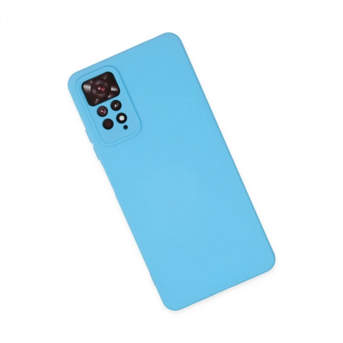 Xiaomi Redmi Note 11 Pro Kılıf Nano İçi Kadife Silikon - Mavi