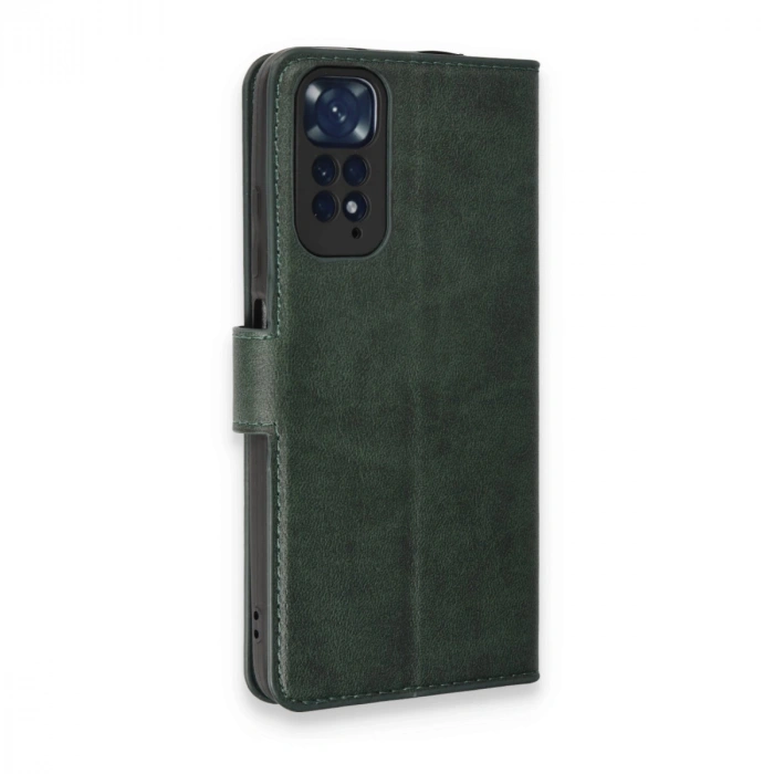 Xiaomi Redmi Note 11 Pro Kılıf Trend S Plus Kapaklı Kılıf - Yeşil