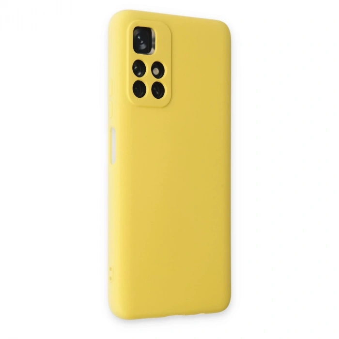 Xiaomi Redmi Note 11t Kılıf Nano İçi Kadife Silikon - Sarı