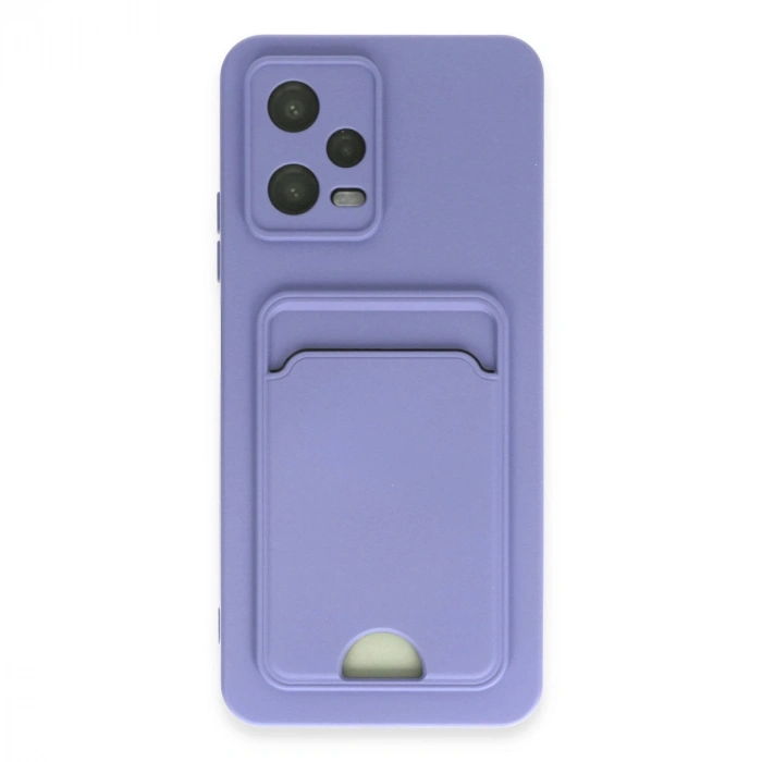 Xiaomi Redmi Note 12 4g Kılıf Kelvin Kartvizitli Silikon - Lila