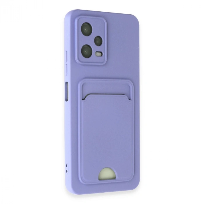 Xiaomi Redmi Note 12 4g Kılıf Kelvin Kartvizitli Silikon - Lila