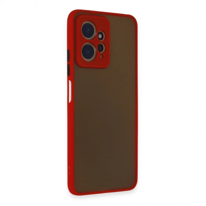 Xiaomi Redmi Note 12 4g Kılıf Montreal Silikon Kapak - Kırmızı