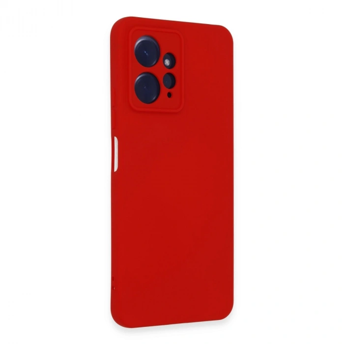 Xiaomi Redmi Note 12 4g Kılıf Nano İçi Kadife Silikon - Kırmızı