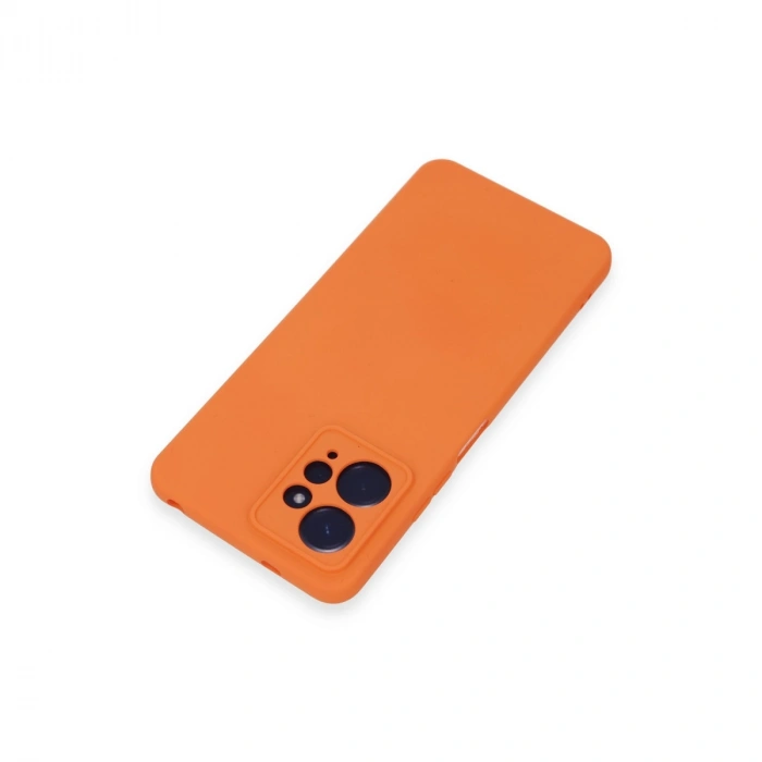 Xiaomi Redmi Note 12 4g Kılıf Nano İçi Kadife Silikon - Turuncu