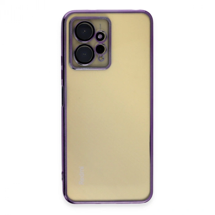 Xiaomi Redmi Note 12 4g Kılıf Razer Lensli Silikon - Mor