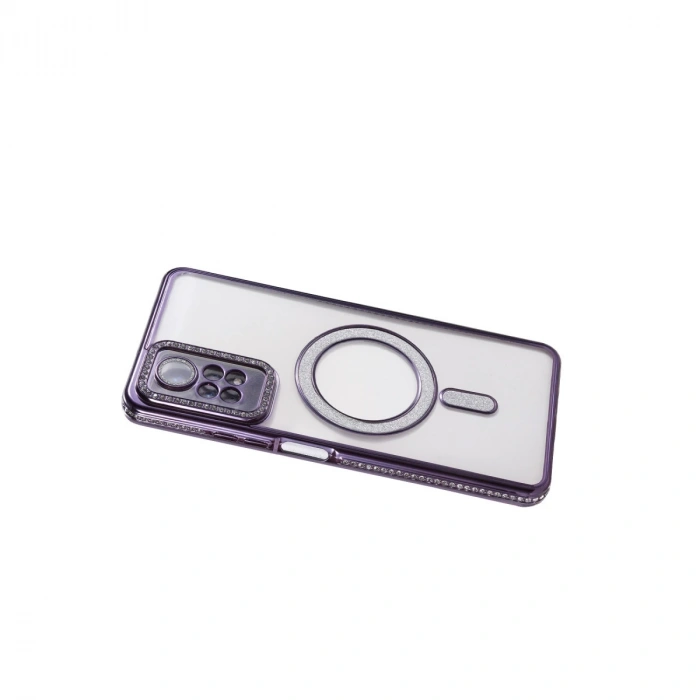 Xiaomi Redmi Note 12 Pro 4g Joke Simli Magneticsafe Kılıf - Derin Mor