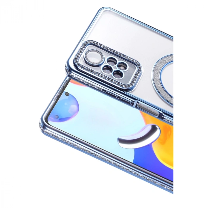 Xiaomi Redmi Note 12 Pro 4g Joke Simli Magneticsafe Kılıf - Mavi