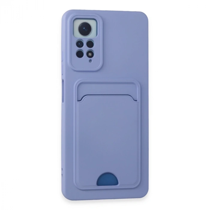 Xiaomi Redmi Note 12 Pro 4g Kılıf Kelvin Kartvizitli Silikon - Lila