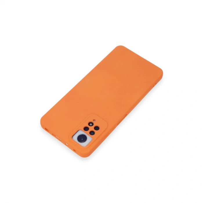 Xiaomi Redmi Note 12 Pro 4g Kılıf Nano İçi Kadife Silikon - Turuncu