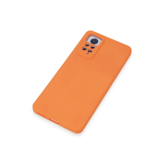 Xiaomi Redmi Note 12 Pro 4g Kılıf Nano İçi Kadife Silikon - Turuncu