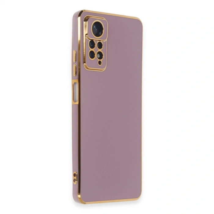 Xiaomi Redmi Note 12 Pro 4g Kılıf Volet Silikon - Mor