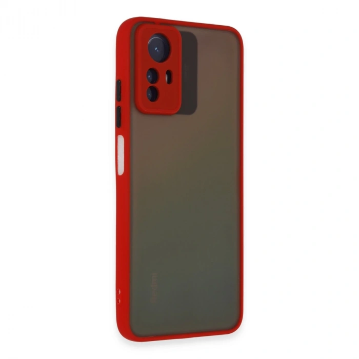 Xiaomi Redmi Note 12s Kılıf Montreal Silikon Kapak - Kırmızı