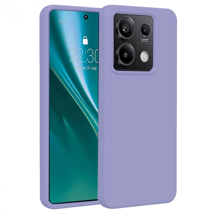 Xiaomi Redmi Note 13 4g Kılıf First Silikon - Lila