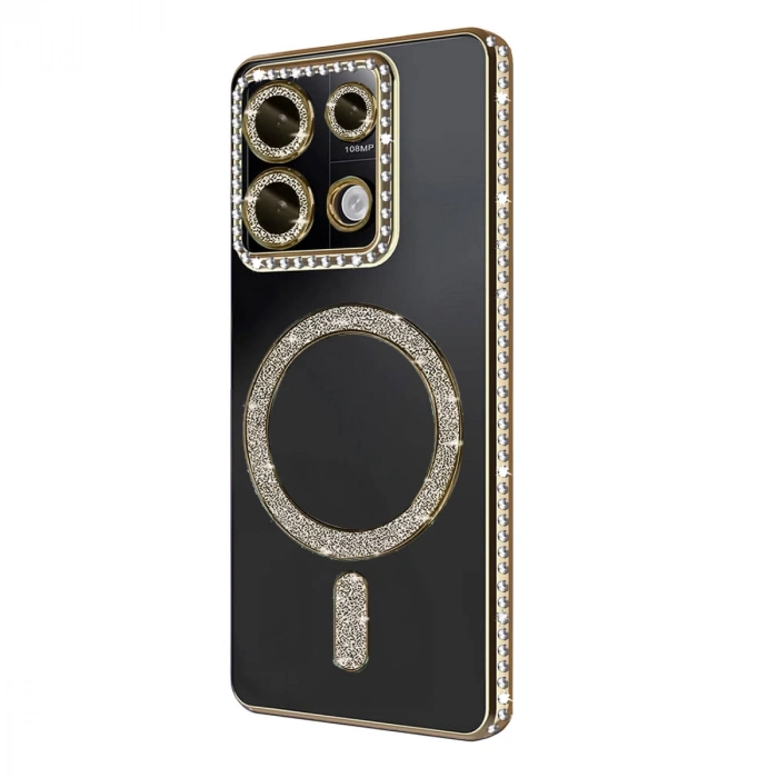 Xiaomi Redmi Note 13 Pro 4g Joke Simli Magneticsafe Kılıf - Gold