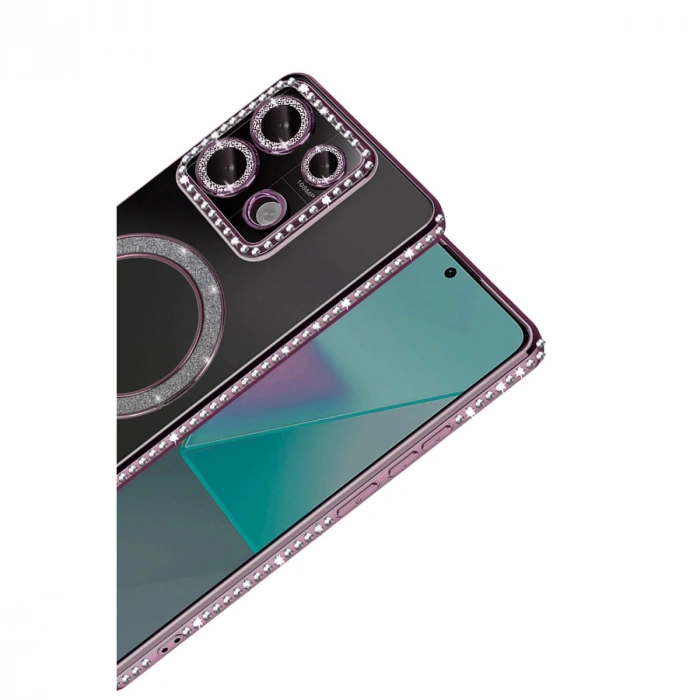 Xiaomi Redmi Note 13 Pro 4g Joke Simli Magneticsafe Kılıf - Pembe