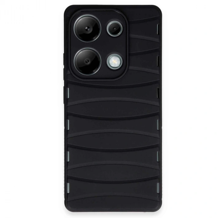 Xiaomi Redmi Note 13 Pro 4g Kılıf Bibercas Silikon Kapak - Siyah