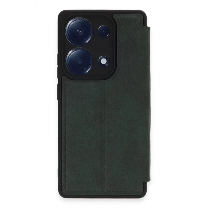 Xiaomi Redmi Note 13 Pro 4g Kılıf Flip Cover - Koyu Yeşil