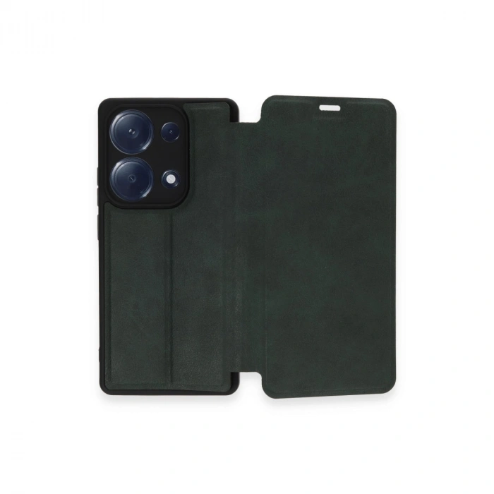 Xiaomi Redmi Note 13 Pro 4g Kılıf Flip Cover - Koyu Yeşil