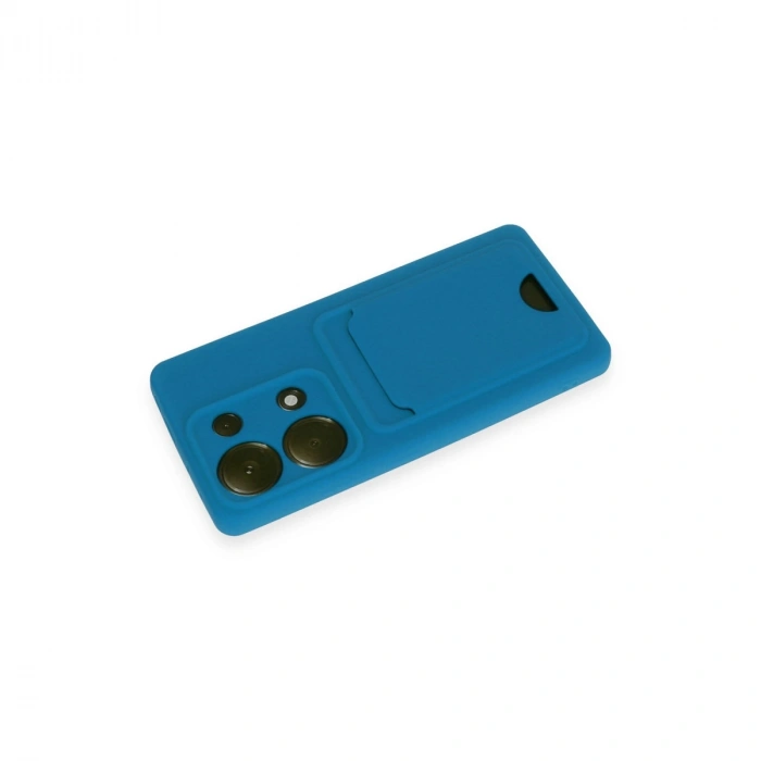 Xiaomi Redmi Note 13 Pro 4g Kılıf Kelvin Kartvizitli Silikon - Mavi