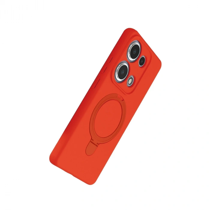 Xiaomi Redmi Note 13 Pro 4g Regal Magsafe Standlı Kapak - Turuncu