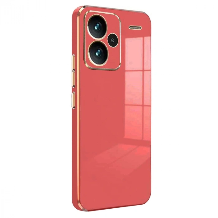 Xiaomi Redmi Note 13 Pro Plus Kılıf Volet Silikon - Kırmızı