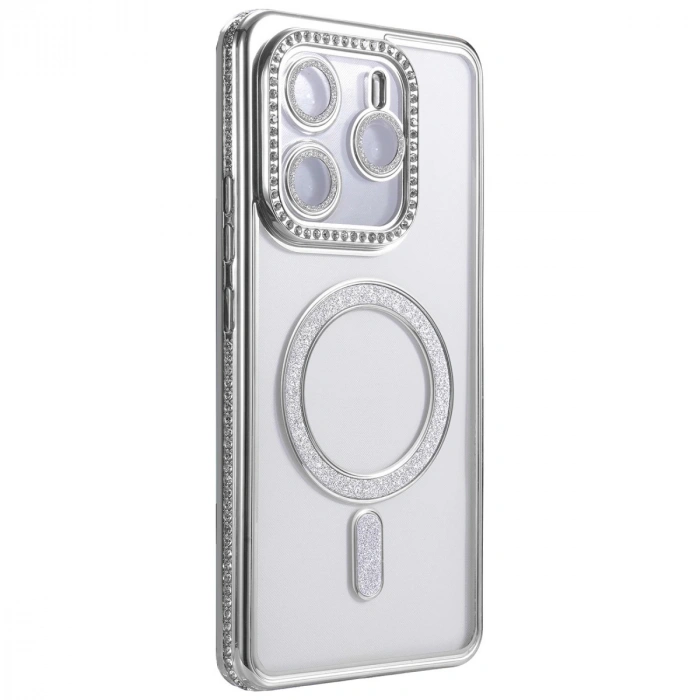 Xiaomi Redmi Note 14 4g Joke Simli Magneticsafe Kılıf - Gümüş