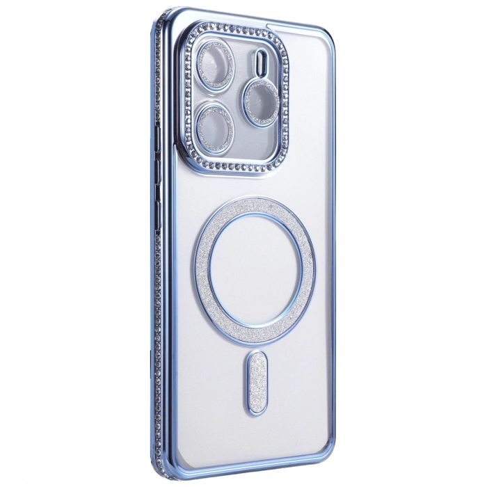 Xiaomi Redmi Note 14 4g Joke Simli Magneticsafe Kılıf - Mavi