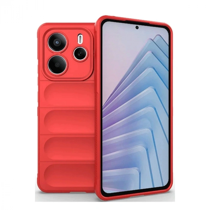 Xiaomi Redmi Note 14 4g Kılıf Optimum Silikon - Kırmızı