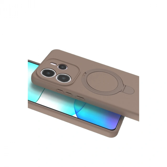 Xiaomi Redmi Note 14 4g Regal Magsafe Standlı Kapak - Çöl Titanyum