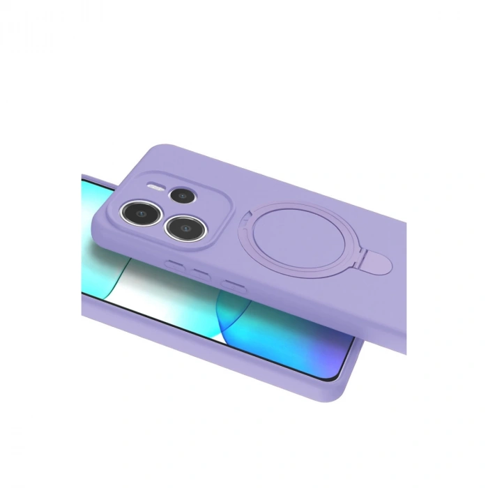 Xiaomi Redmi Note 14 4g Regal Magsafe Standlı Kapak - Lila