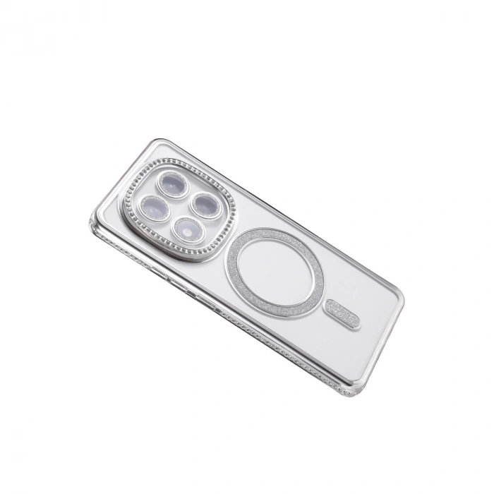 Xiaomi Redmi Note 14 Pro 4g Joke Simli Magneticsafe Kılıf - Gümüş