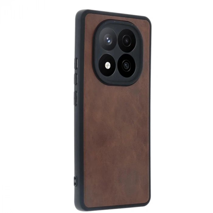 Xiaomi Redmi Note 14 Pro 4g Kılıf Aras Deri Kapak - Taba