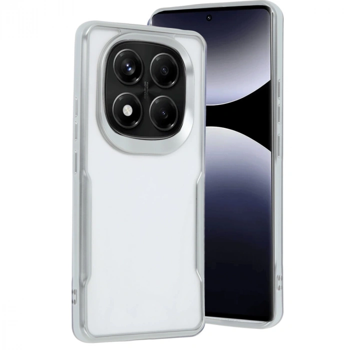 Xiaomi Redmi Note 14 Pro 4g Kılıf Boyi Silikon Kapak - Gümüş