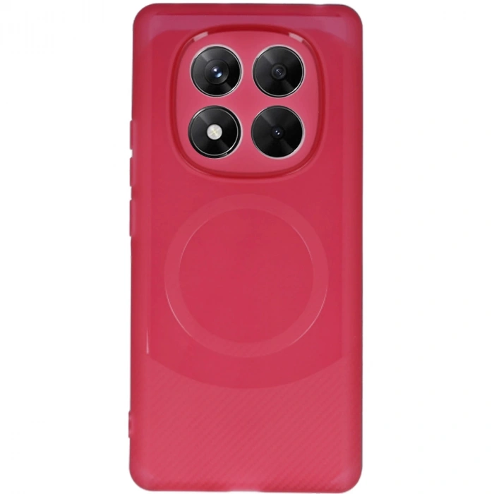 Xiaomi Redmi Note 14 Pro 4g Kılıf Maya Karbon Kapak - Bordo