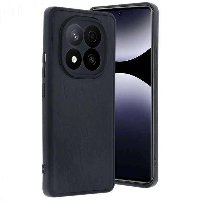 Xiaomi Redmi Note 14 Pro 5g Kılıf Aras Deri Kapak - Siyah