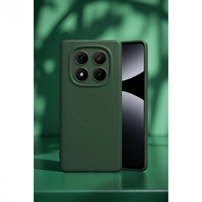 Xiaomi Redmi Note 14 Pro 5g Kılıf Maya Karbon Kapak - Koyu Yeşil