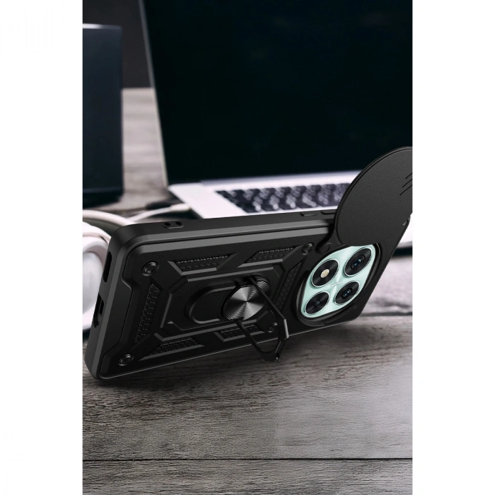 Xiaomi Redmi Note 14 Pro 5g Kılıf Pars Lens Yüzüklü Silikon - Lacivert