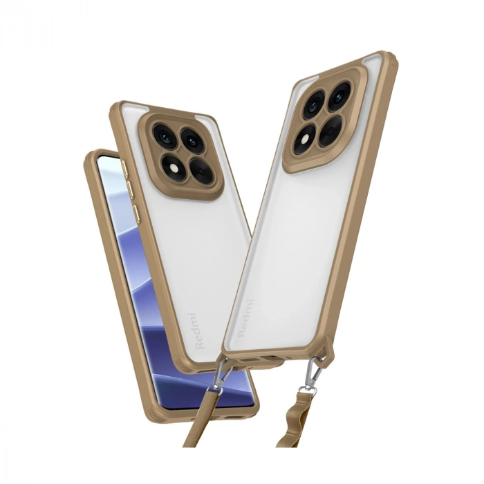 Xiaomi Redmi Note 14 Pro 5g Kılıf Penta Silikon Kılıf - Çöl Titanyum