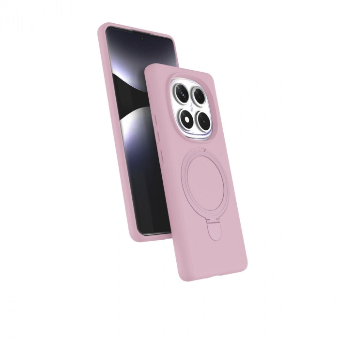 Xiaomi Redmi Note 14 Pro 5g Regal Magsafe Standlı Kapak - Açık Pembe